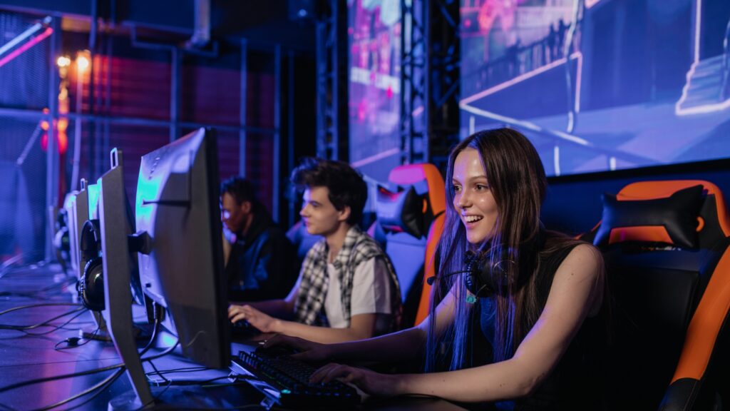 gamers are playing